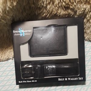 Steve Harvey Celebrity Edition Belt and Wallet Set